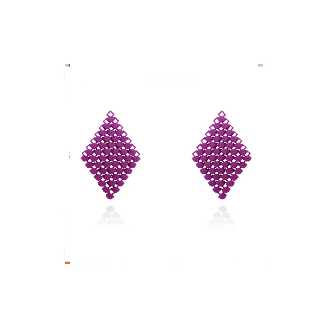 Earring Pendant's Popping Purple