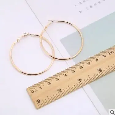 Earrings Charm Feast Exaggerated Geometric Round Shiny Circle Frosted Crystal Big Earrings Fashion Jewelry Women's