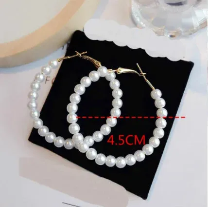 Earrings Charm Feast Exaggerated Geometric Round Shiny Circle Frosted Crystal Big Earrings Fashion Jewelry Women's