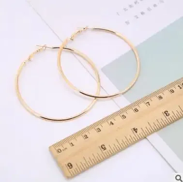 Earrings Charm Feast Exaggerated Geometric Round Shiny Circle Frosted Crystal Big Earrings Fashion Jewelry Women's