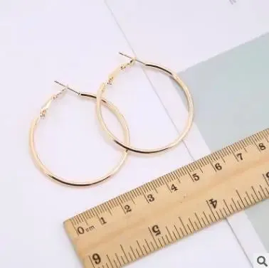 Earrings Charm Feast Exaggerated Geometric Round Shiny Circle Frosted Crystal Big Earrings Fashion Jewelry Women's