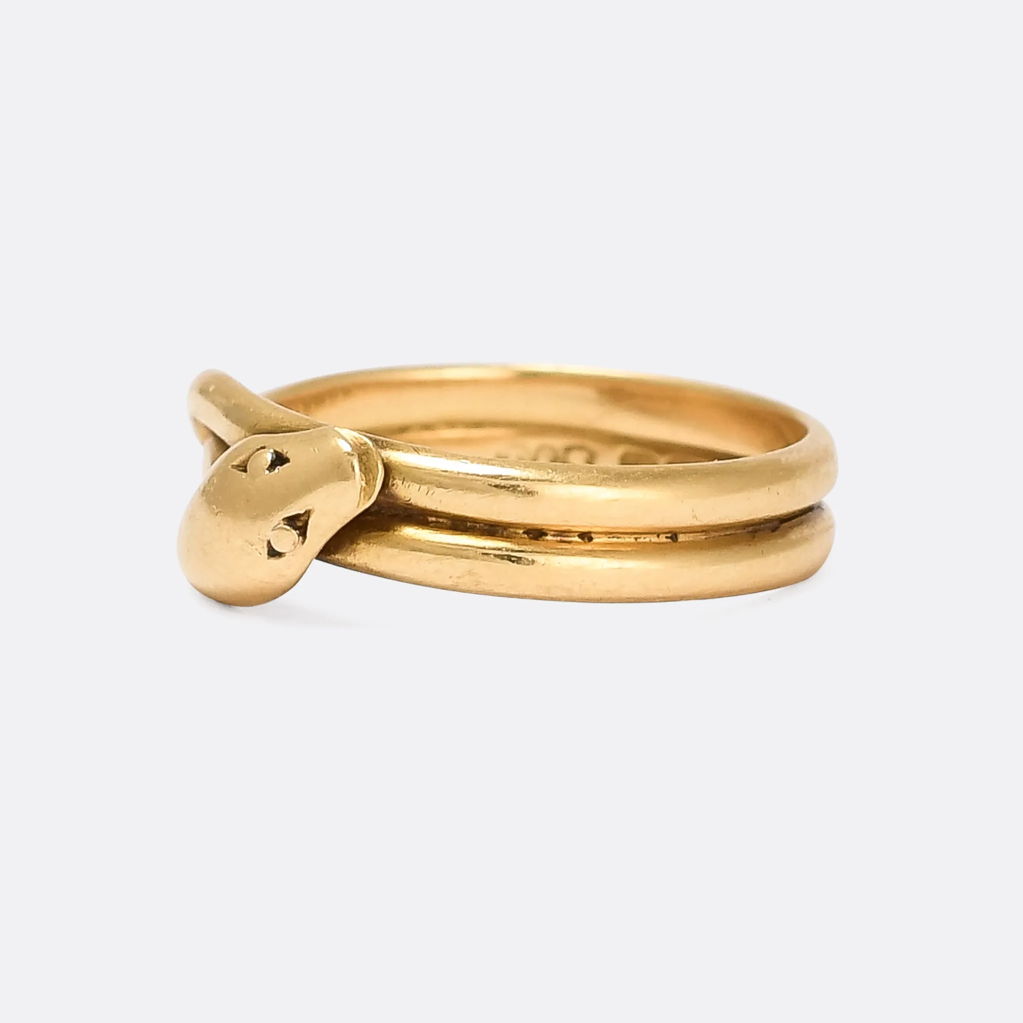 Edwardian Streamlined Serpent Ring