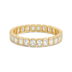 Emerald Shape Stretchy Bracelet