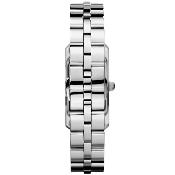Emporio Armani Donna Silver Stainless Steel Mother Of Pearl Dial Quartz Watch for Ladies - AR3167