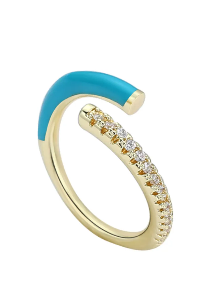 Enamel CZ Rings