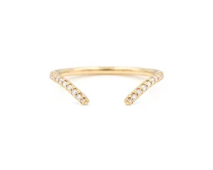 Equilibrium Open Pavé Band (Ready to Ship Size 6.5)