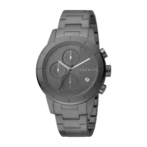 Esprit Men's Black PVD Stainless Steel Watch Black Dial & Bracelet