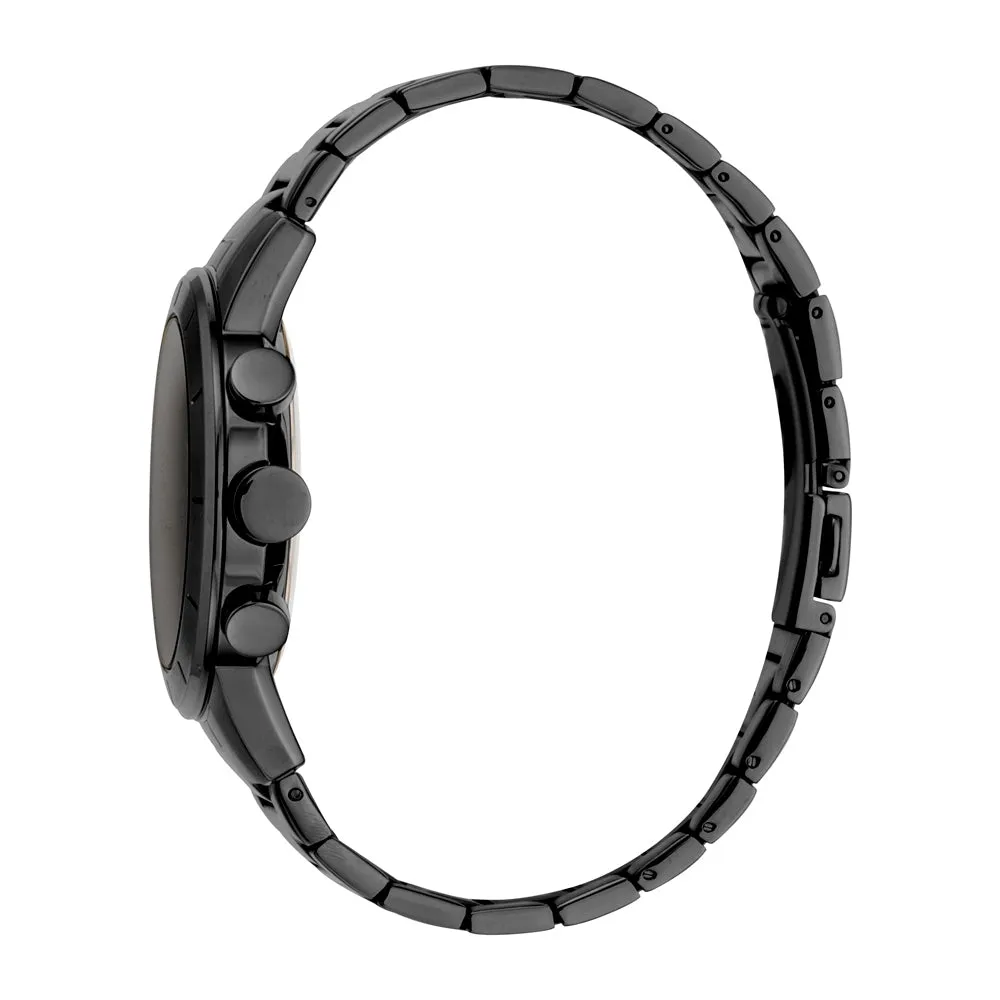 Esprit Men's Black PVD Stainless Steel Watch Black Dial & Bracelet