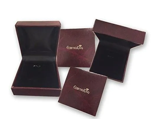 EternalDia 1 Cttw Diamond Princess-Cut Square Frame Halo Bridal Set In 10kt White Gold (IJ/I2I3)