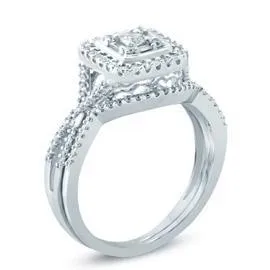 EternalDia Round & Baguette Diamond Bridal Set