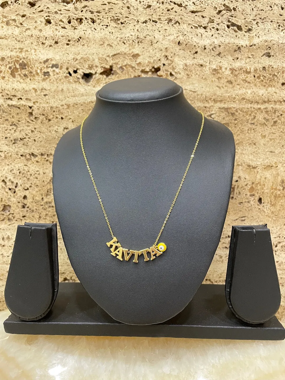 Evil Eye Name Necklace