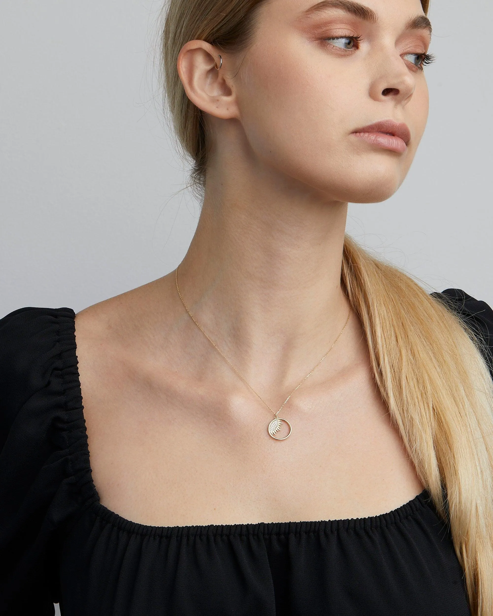Evil Eye Sun Necklace - 18K Gold Vermeil