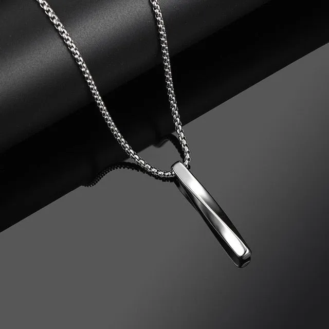 Fashion Unisex Trendy Stainless Steel Cross Armour Minimalist Chain