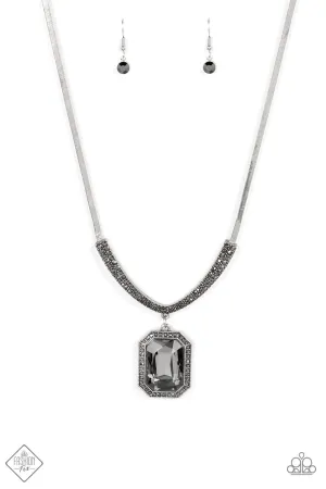Fit for a DRAMA QUEEN - Silver (Hematite) Necklace (MM-0822)