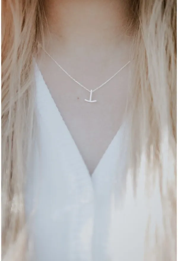 Fjellsmykke - Anchor Mini Silver Necklace