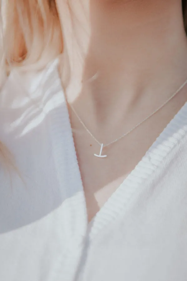 Fjellsmykke - Anchor Mini Silver Necklace