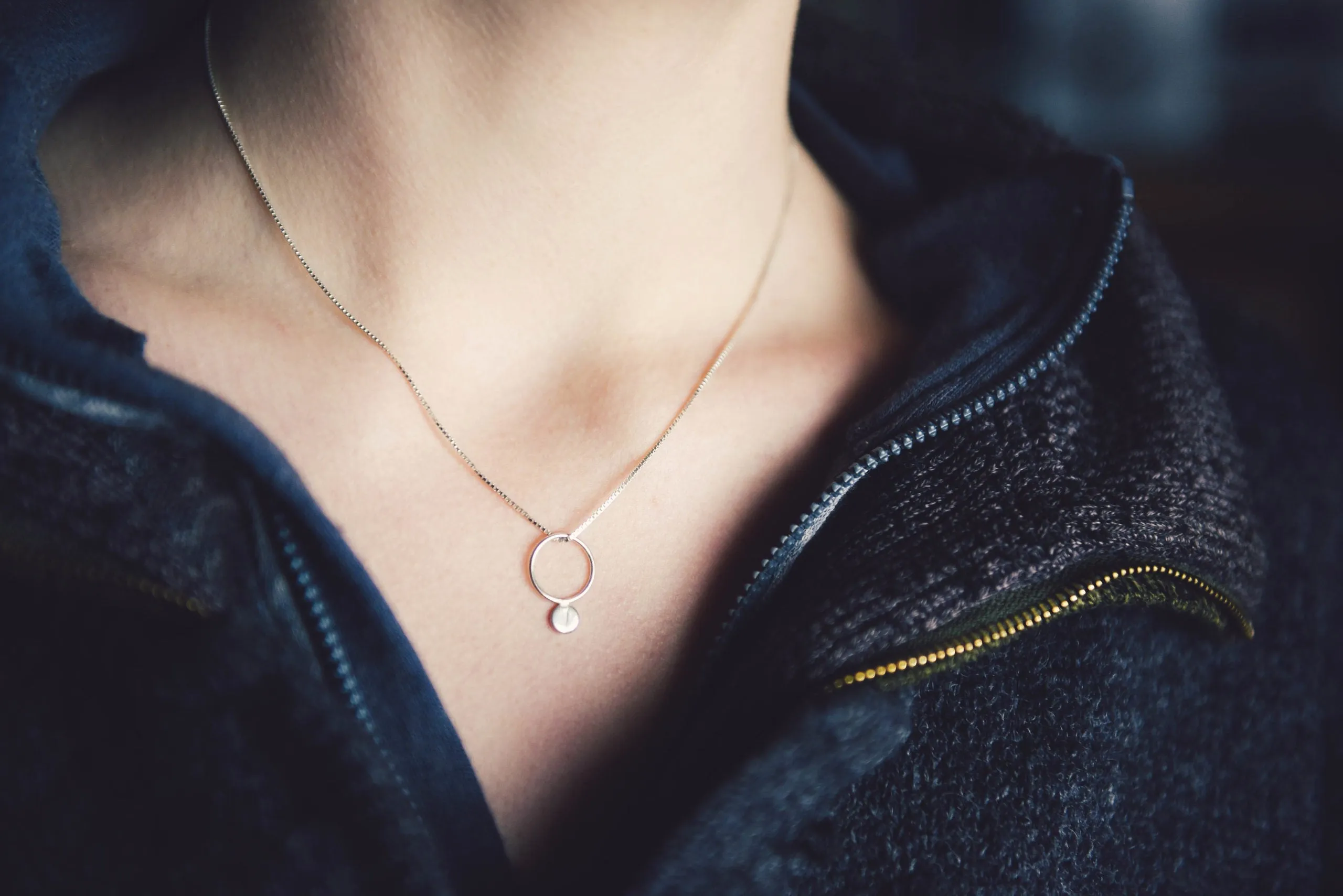 Fjellsmykke - Compass Silver Necklace (Type 1)