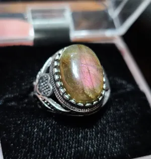 Flashy Labradorite - 925 Sterling Silver Rings