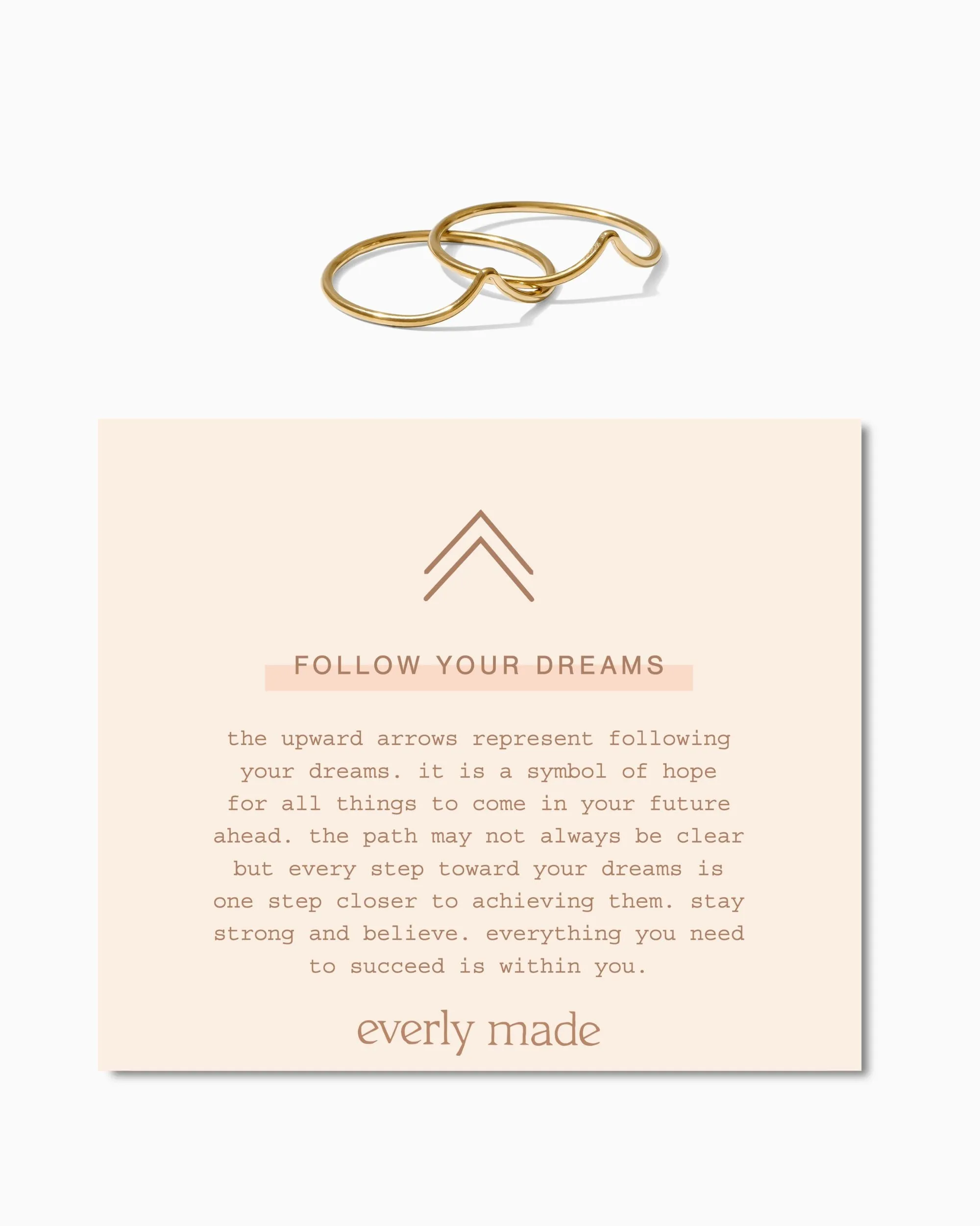 Follow Your Dreams Stacked Ring Set