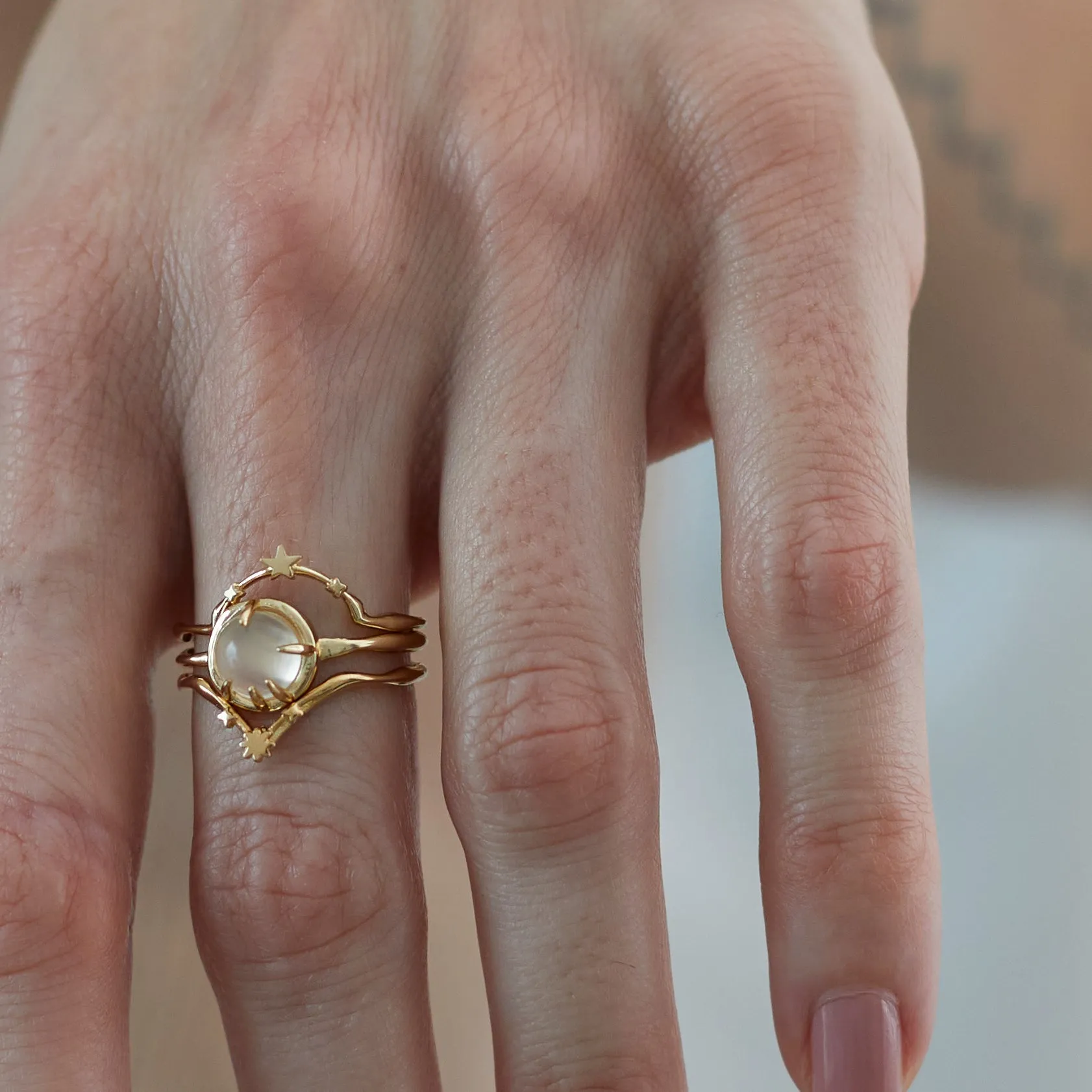 Fortune Teller in White Moonstone