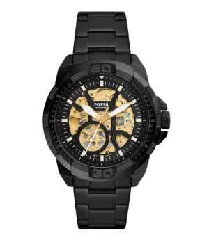 Fossil Bronson Automatic Black Stainless Steel Men's Watch ME3217