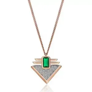 FRENZY EMERALD BAR PENDANT