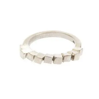 Fusion Stepped Ring Silver
