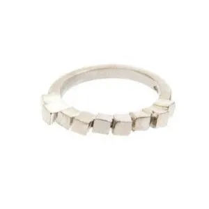 Fusion Stepped Ring Silver