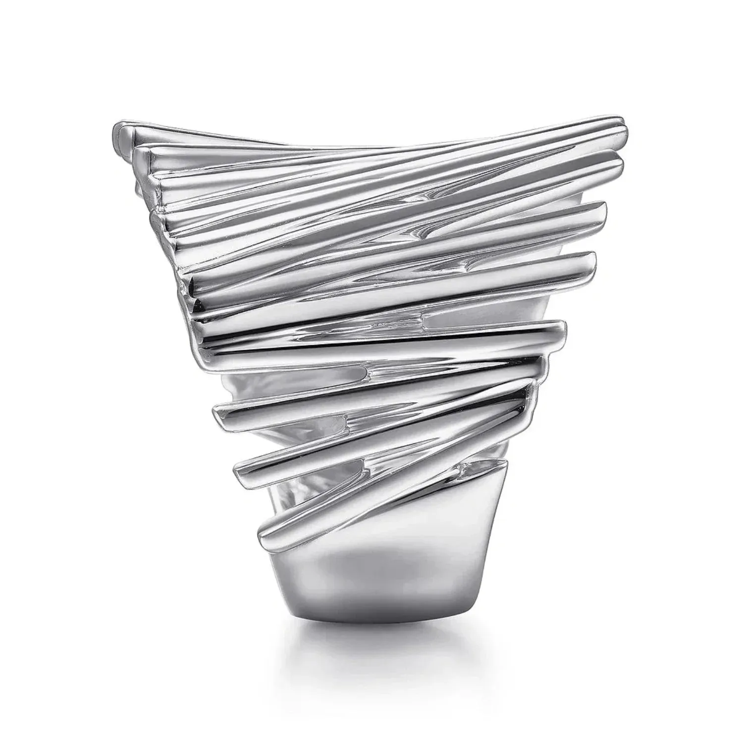 Gabriel & Co. High Polish Stacked Bar Cage Ring