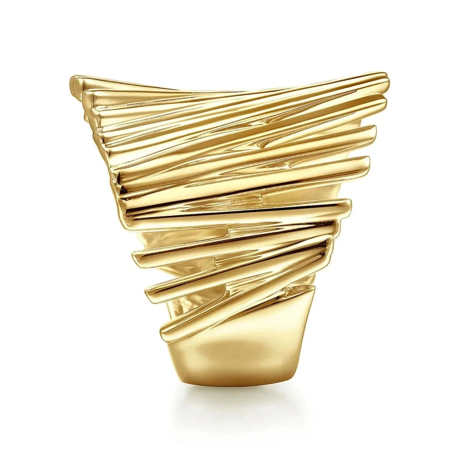 Gabriel & Co. High Polish Stacked Bar Cage Ring
