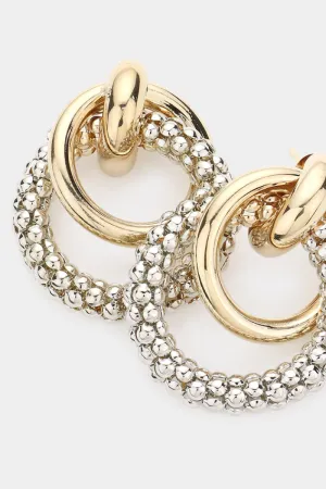 Geometric Shape Metal Earrings