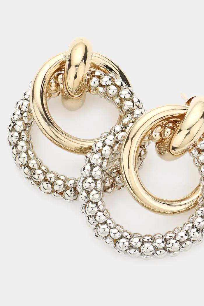 Geometric Shape Metal Earrings
