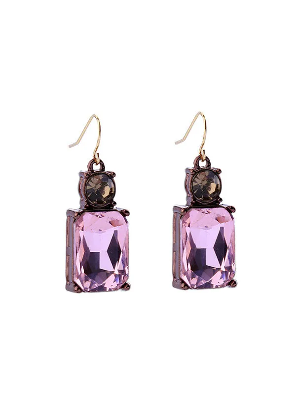 Geometric Square Earrings