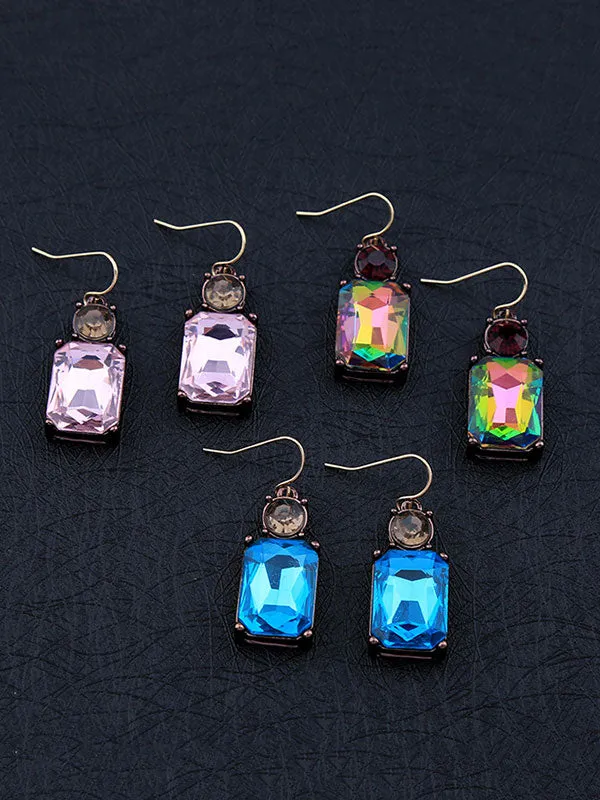 Geometric Square Earrings