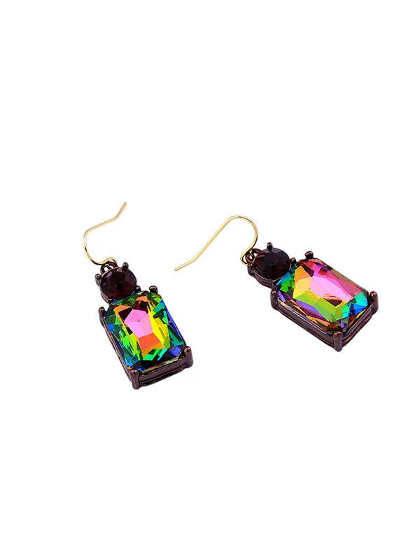 Geometric Square Earrings