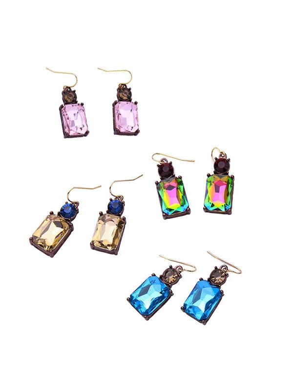 Geometric Square Earrings
