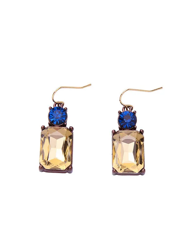 Geometric Square Earrings