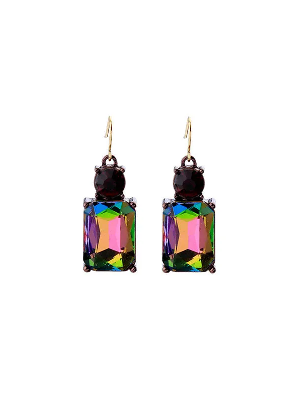 Geometric Square Earrings