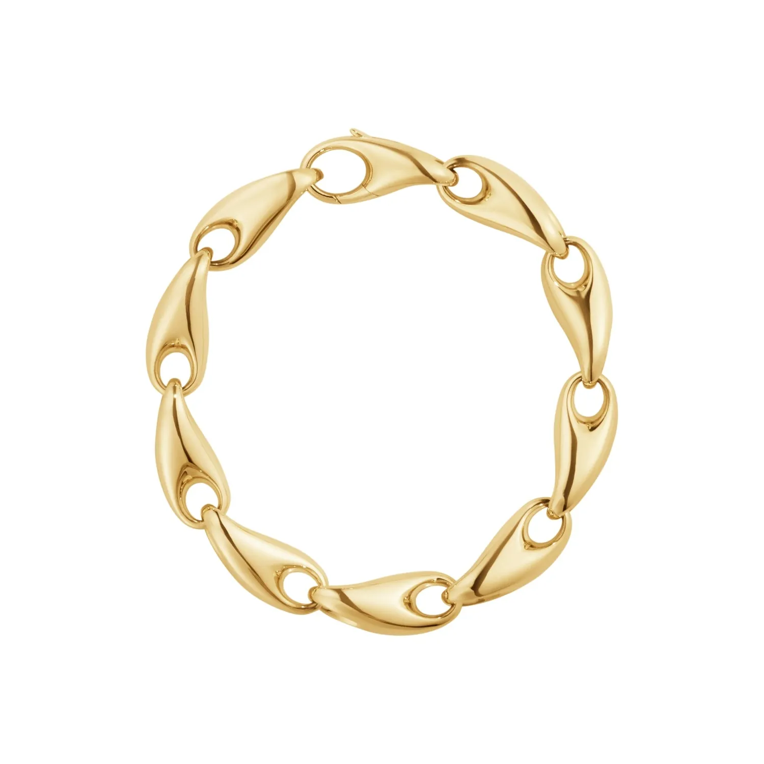 Georg Jensen Reflect 18ct Yellow Gold Large Link Bracelet