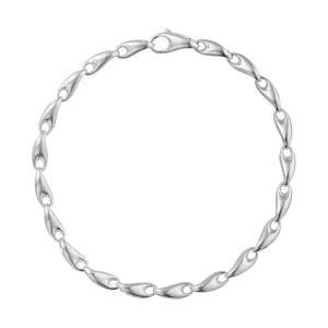 Georg Jensen Reflect Sterling Silver Chain Links Bracelet