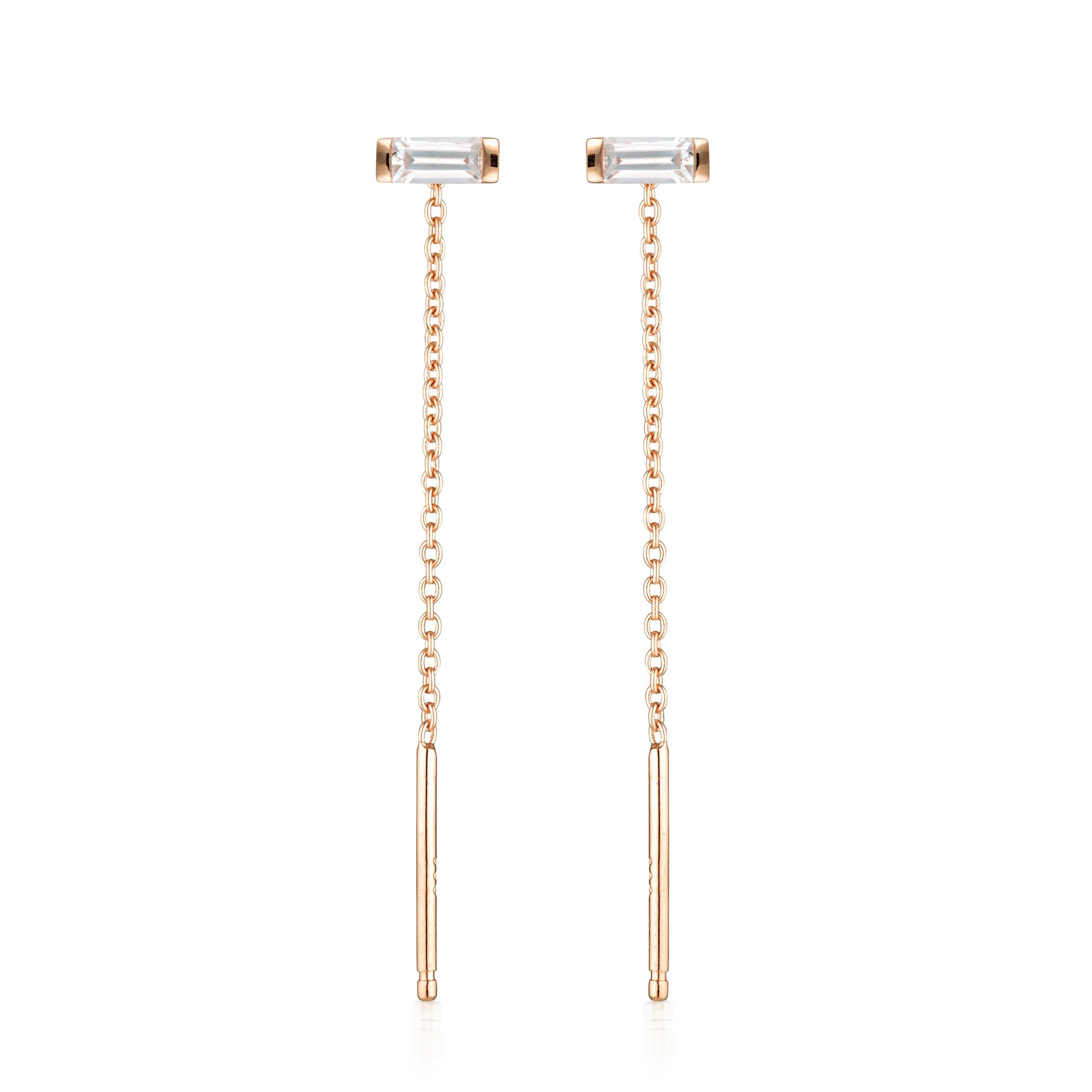 GEORGINI THE LAYERED EDIT TATU EARRING ROSE GOLD