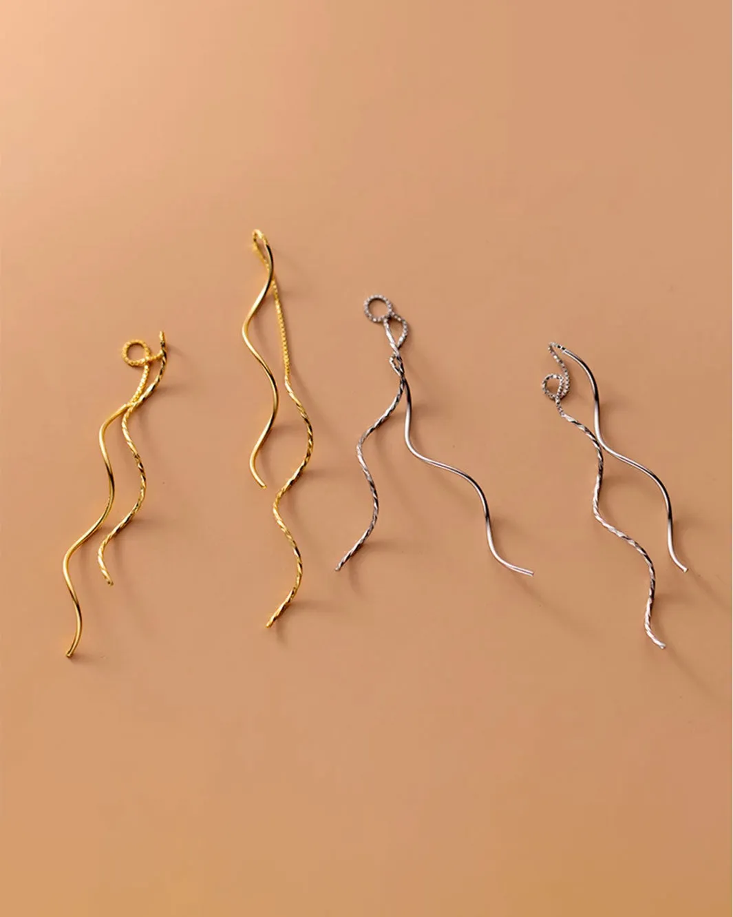 Giada Spiral Threader Earrings