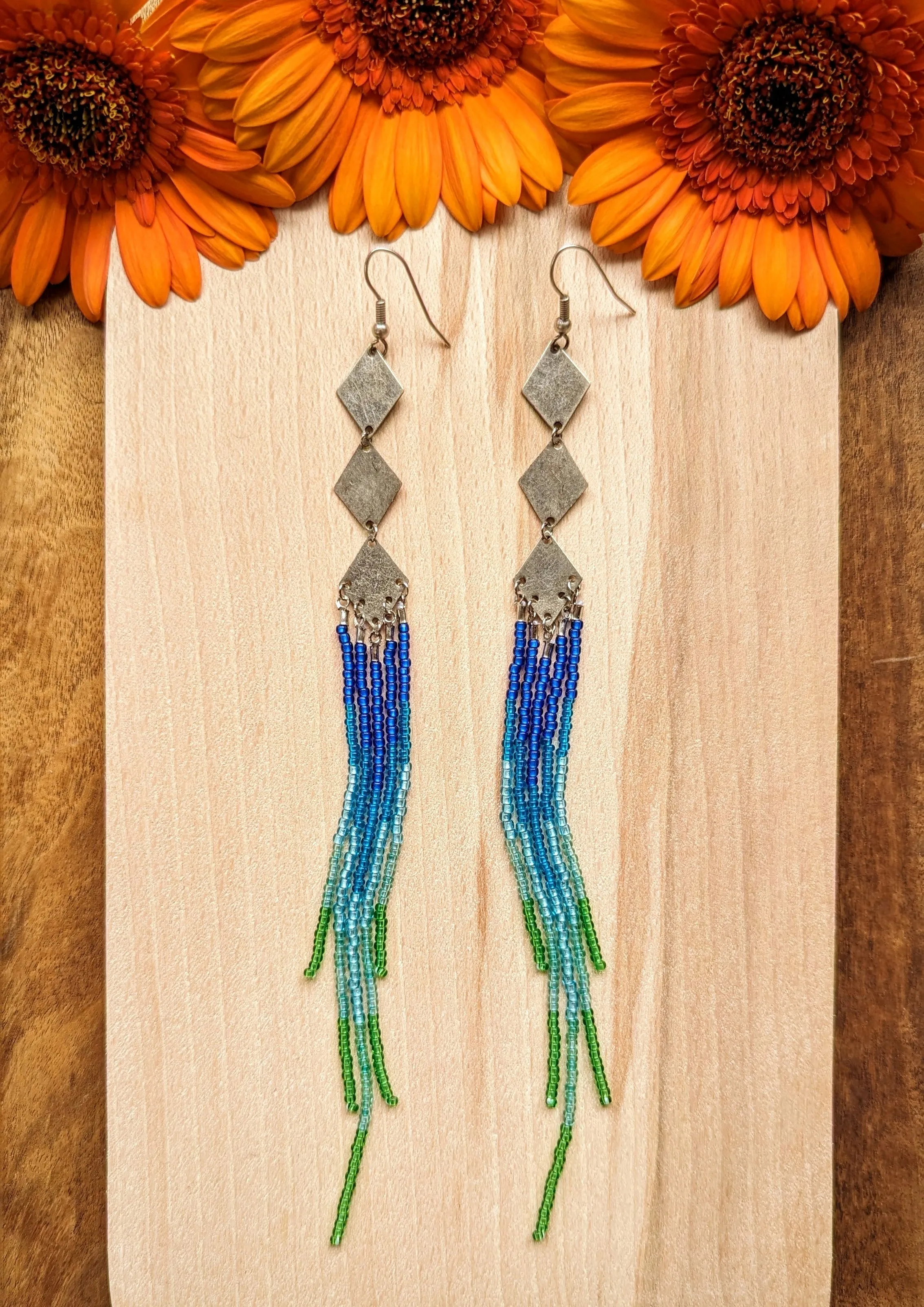 Gloria Palm Beach Beaded Earrings