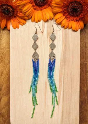 Gloria Palm Beach Beaded Earrings