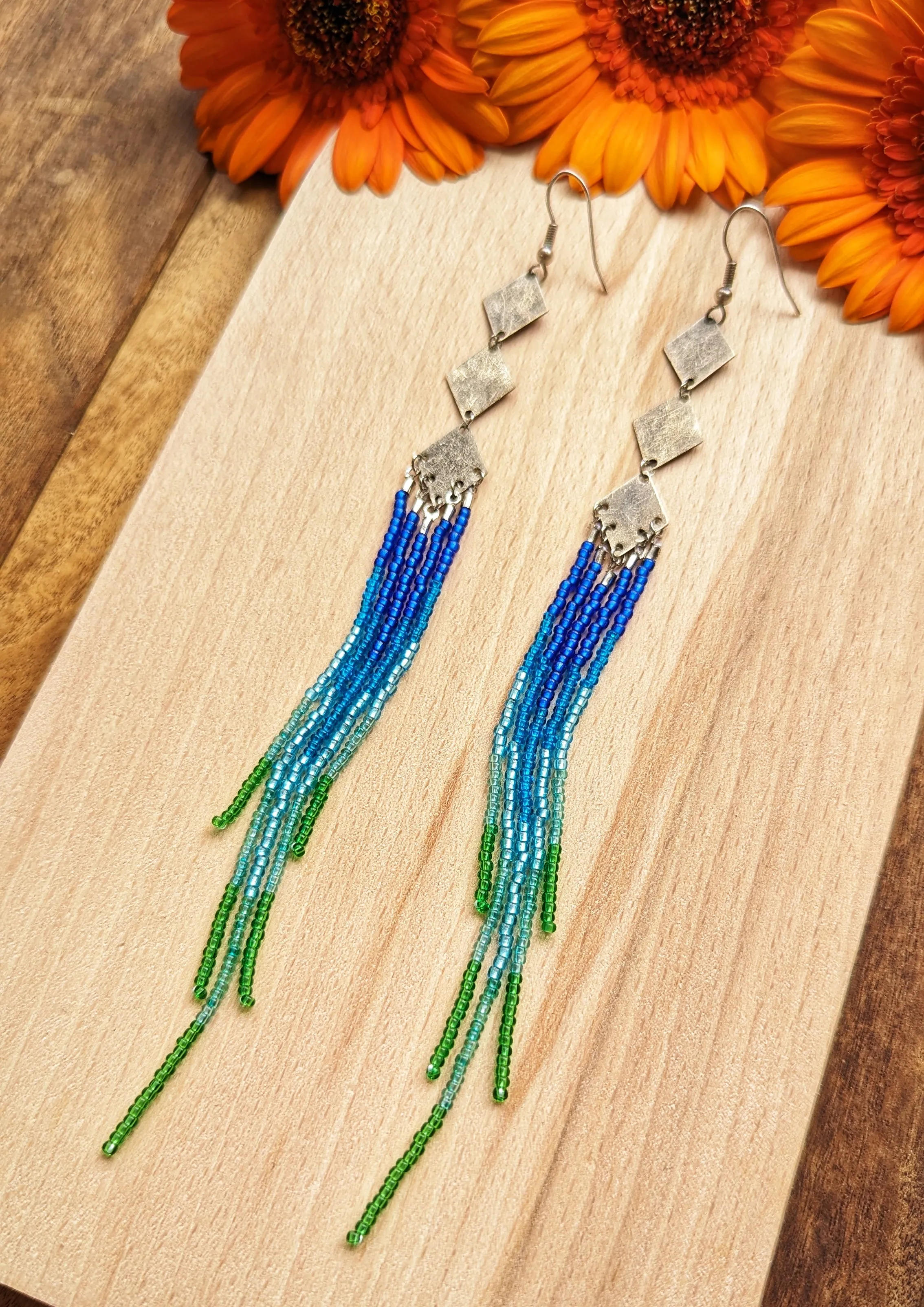 Gloria Palm Beach Beaded Earrings