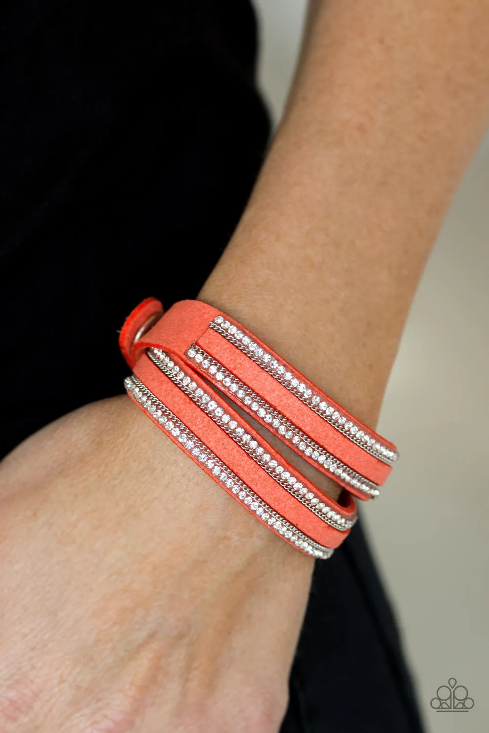 Going For Glam - Orange Urban Bracelet