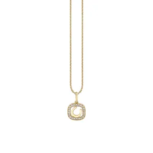 Gold & Diamond Horseshoe Open Icon Charm