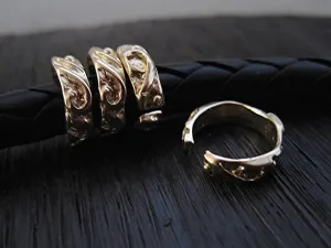 Gold Bronze Artisan Open Jump Ring (two jump rings)