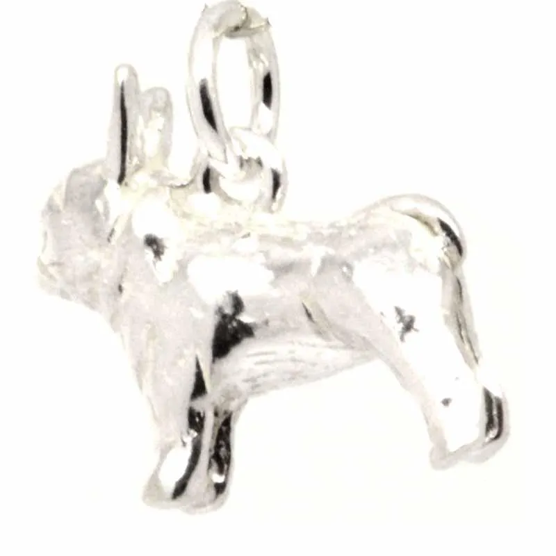 Gold French Bulldog Dog Charm