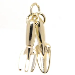 Gold Garden Trowel and Fork Charm